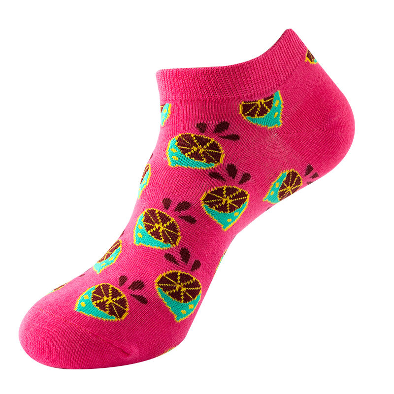 Lindas meias femininas em jacquard de algodão