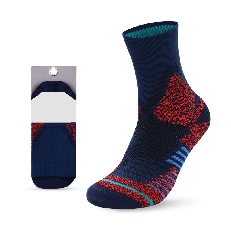 Meias felpudas de basquete em jacquard brilhante