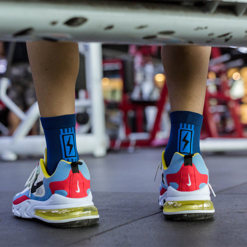 Meias felpudas de compressão para corrida ao ar livre