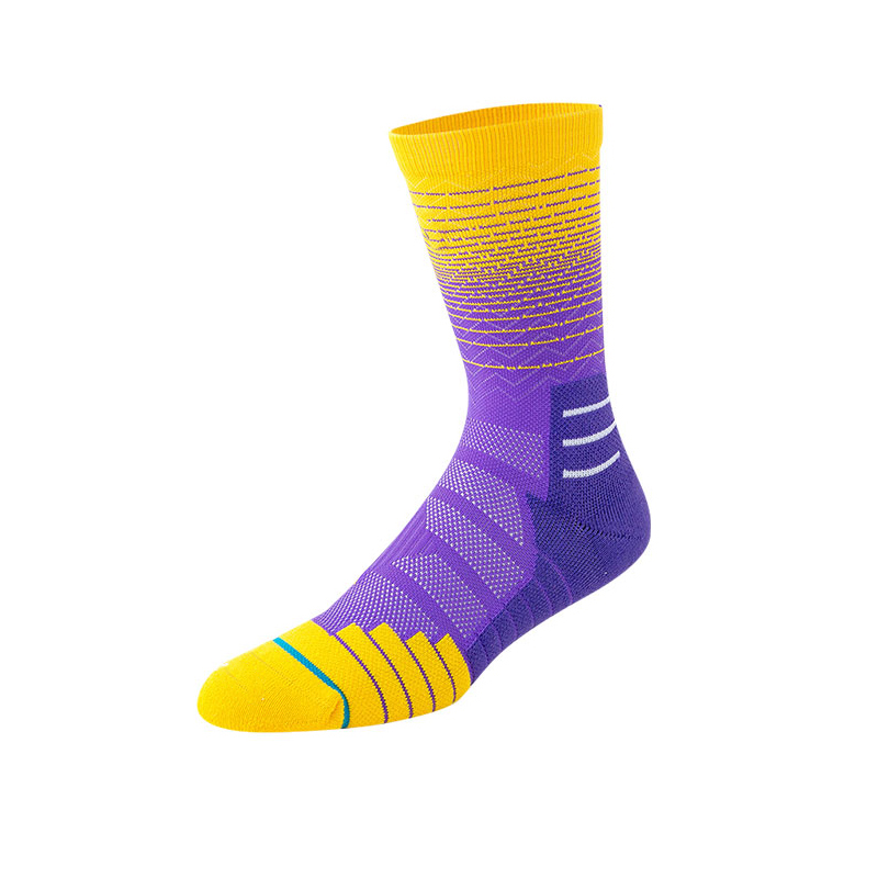 Meias felpudas de nylon de secagem rápida para basquete